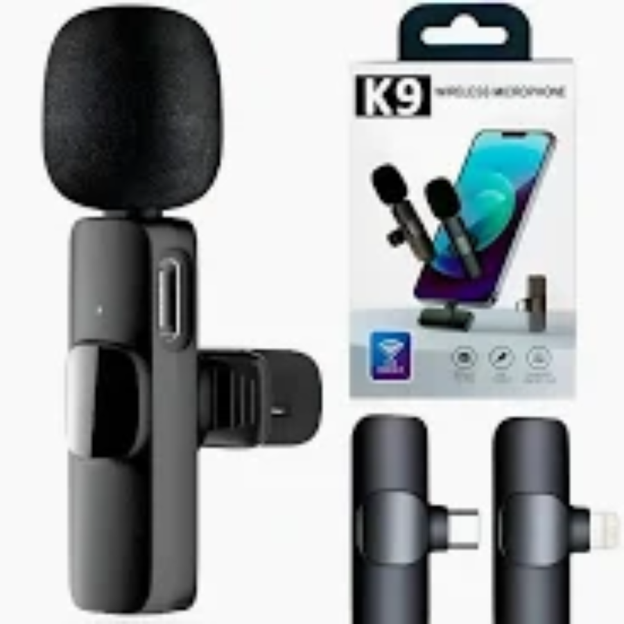 MICROFONO DE SOLPA K9 DOBLE  IPHONE