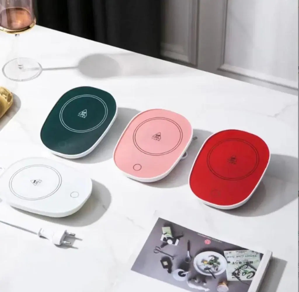 Base Calentadora de Tazas Eléctrica con Mug de Cerámica