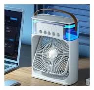 Ventilador Humidificador Portátil USB – Climatizador, Purificador y Luz LED 3 en 1