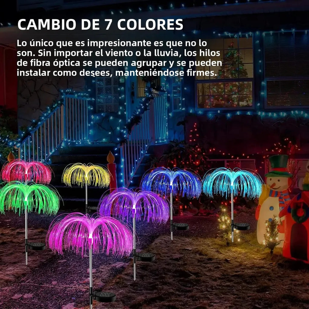 A443 Lampara Solar Medusa Para Jardin