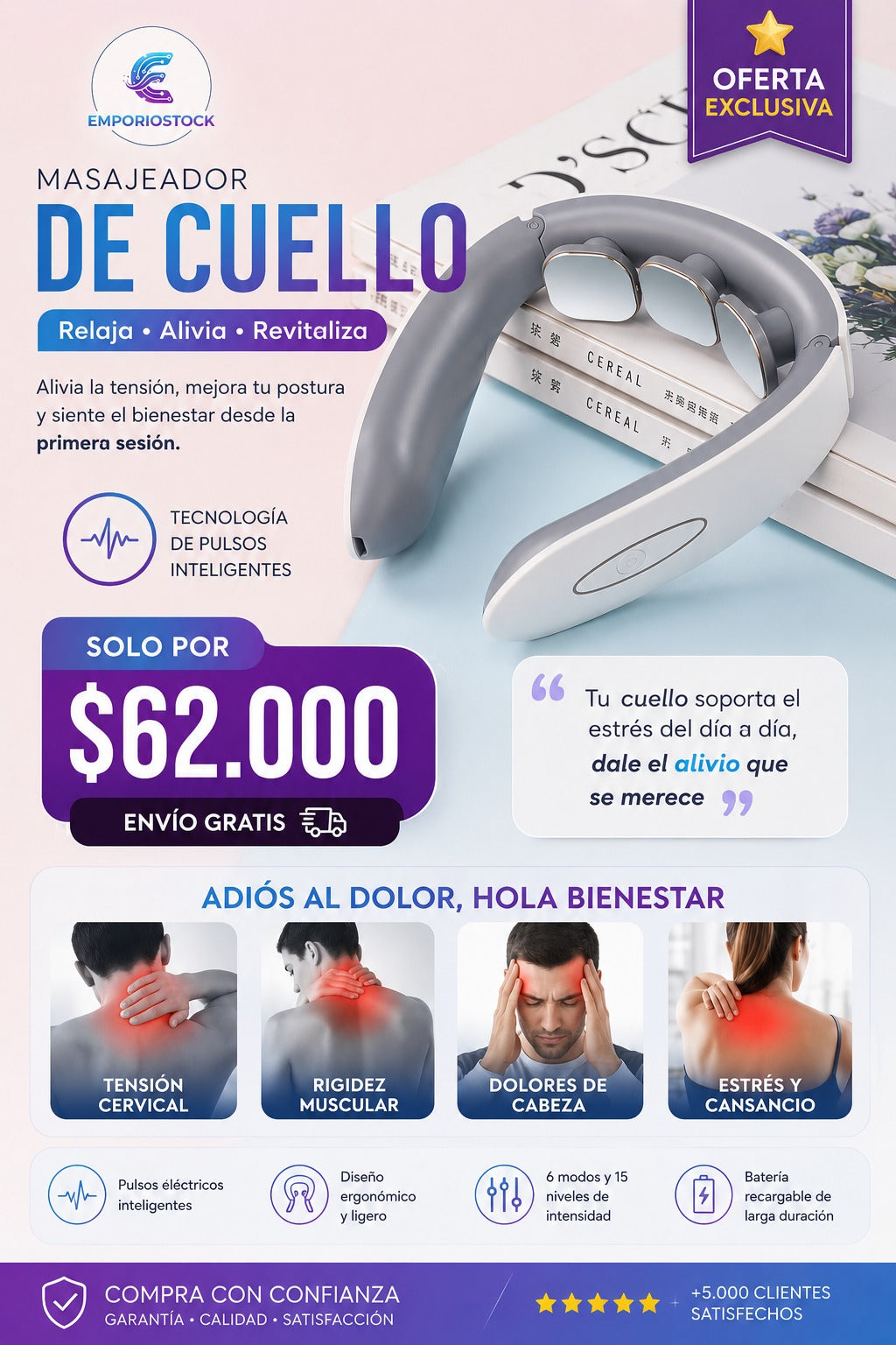 MASAJEADOR DE CUELLO PRO