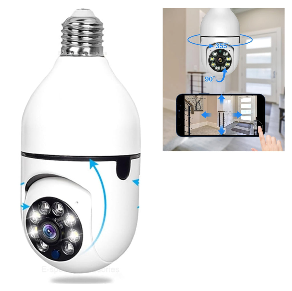 Combo x2🔥 Oferta Especial | 2 Cámaras Bombillo WiFi 360° Full HD por solo $119,900