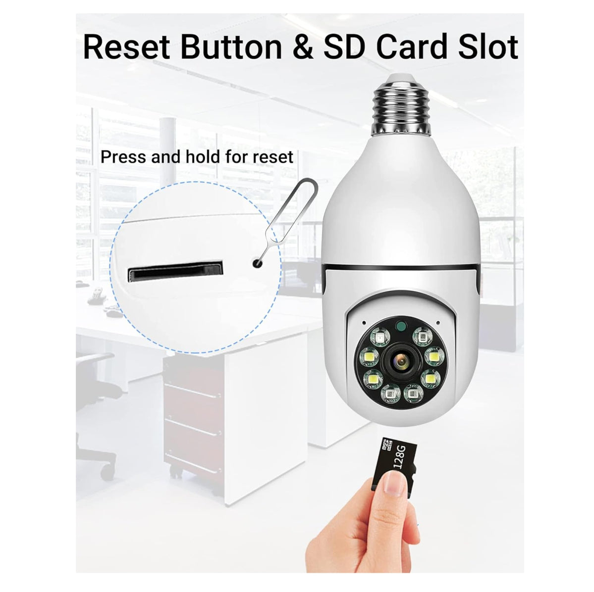 Combo x2🔥 Oferta Especial | 2 Cámaras Bombillo WiFi 360° Full HD por solo $119,900
