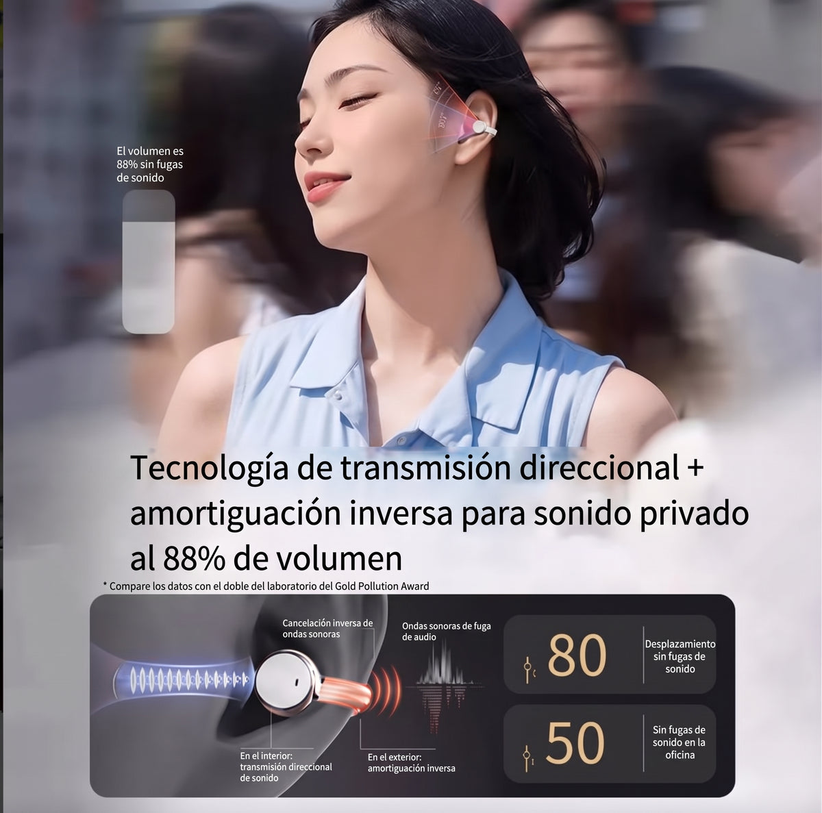 A284 audifono duo estuche Gold Q10