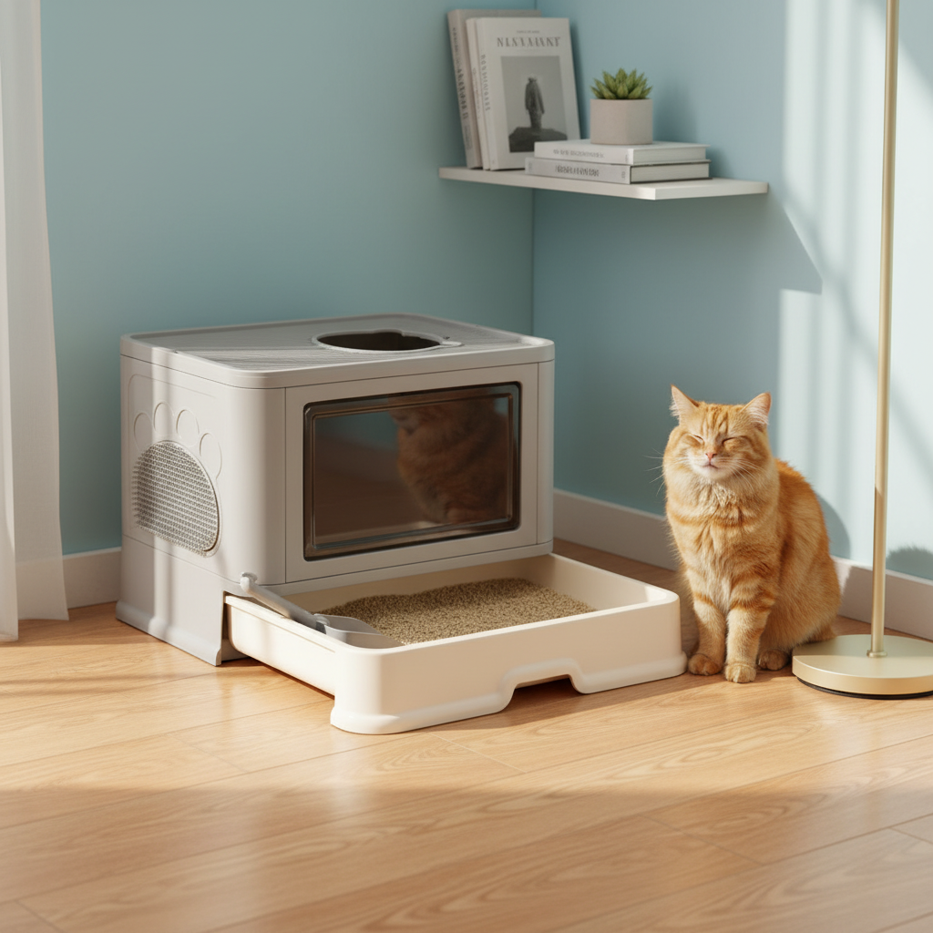 Arenero Baño Para Gato Con Tapa