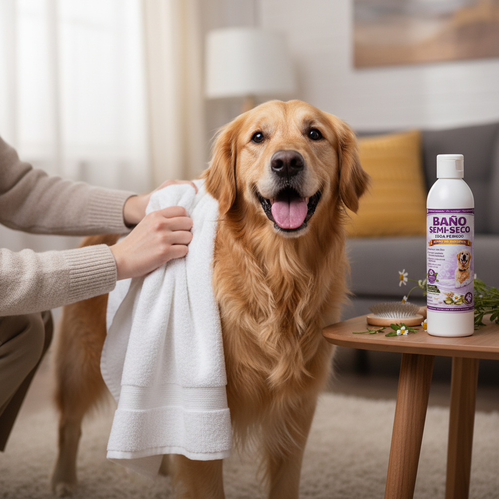 Baño Semi Seco Para Perros Con Espuma