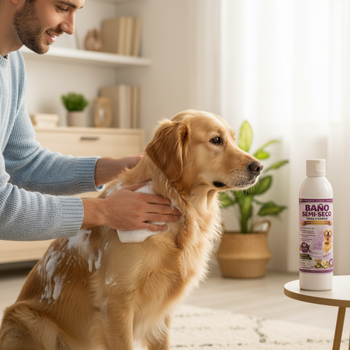 Baño Semi Seco Para Perros Con Espuma