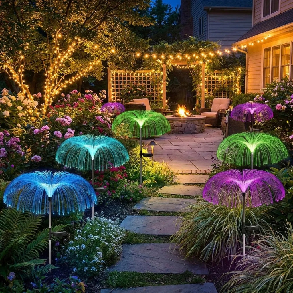 A443 Lampara Solar Medusa Para Jardin