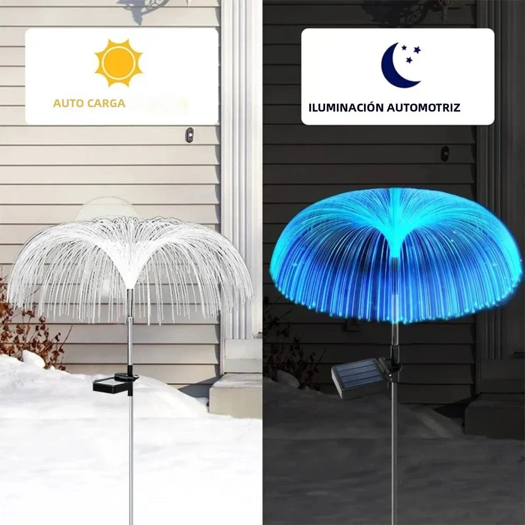 A443 Lampara Solar Medusa Para Jardin