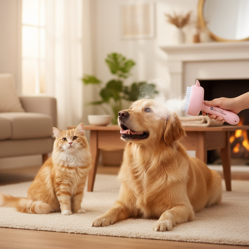 Cepillo 3 en 1 Vapor Pet Spray