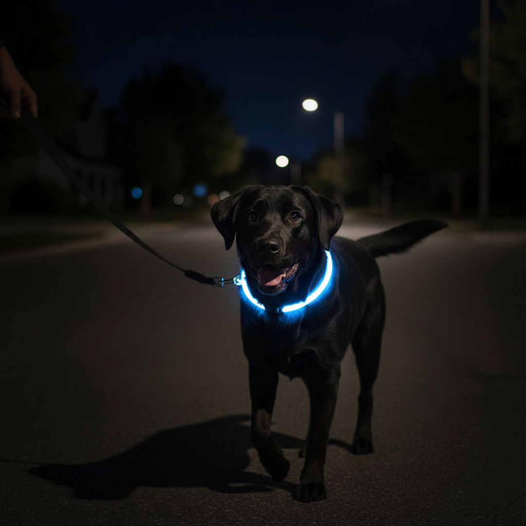 Collar LED para Perros y Gatos – Recargable USB, Impermeable y Seguridad Nocturna