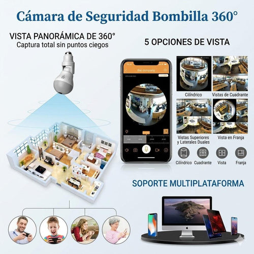 Cámara de Seguridad Ajustable para el Hogar – Monitoreo Remoto desde el Móvil