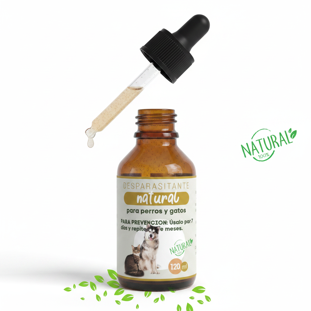 Desparasitante Natural 120ml para Mascotas