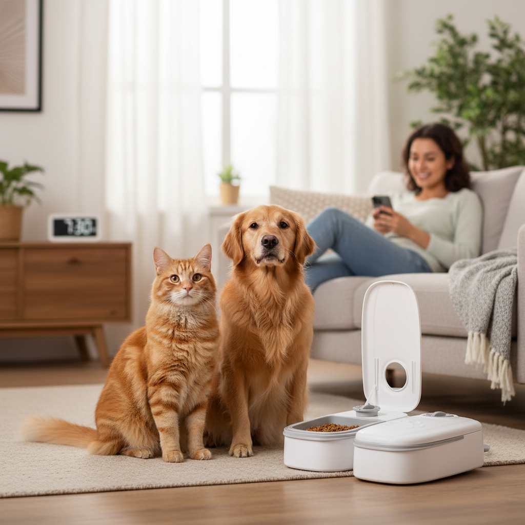 Dispensador Automático de Comida Mascota