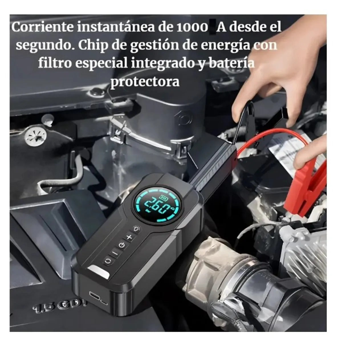 A459 iniciador de baterías/inflador 4 en 1