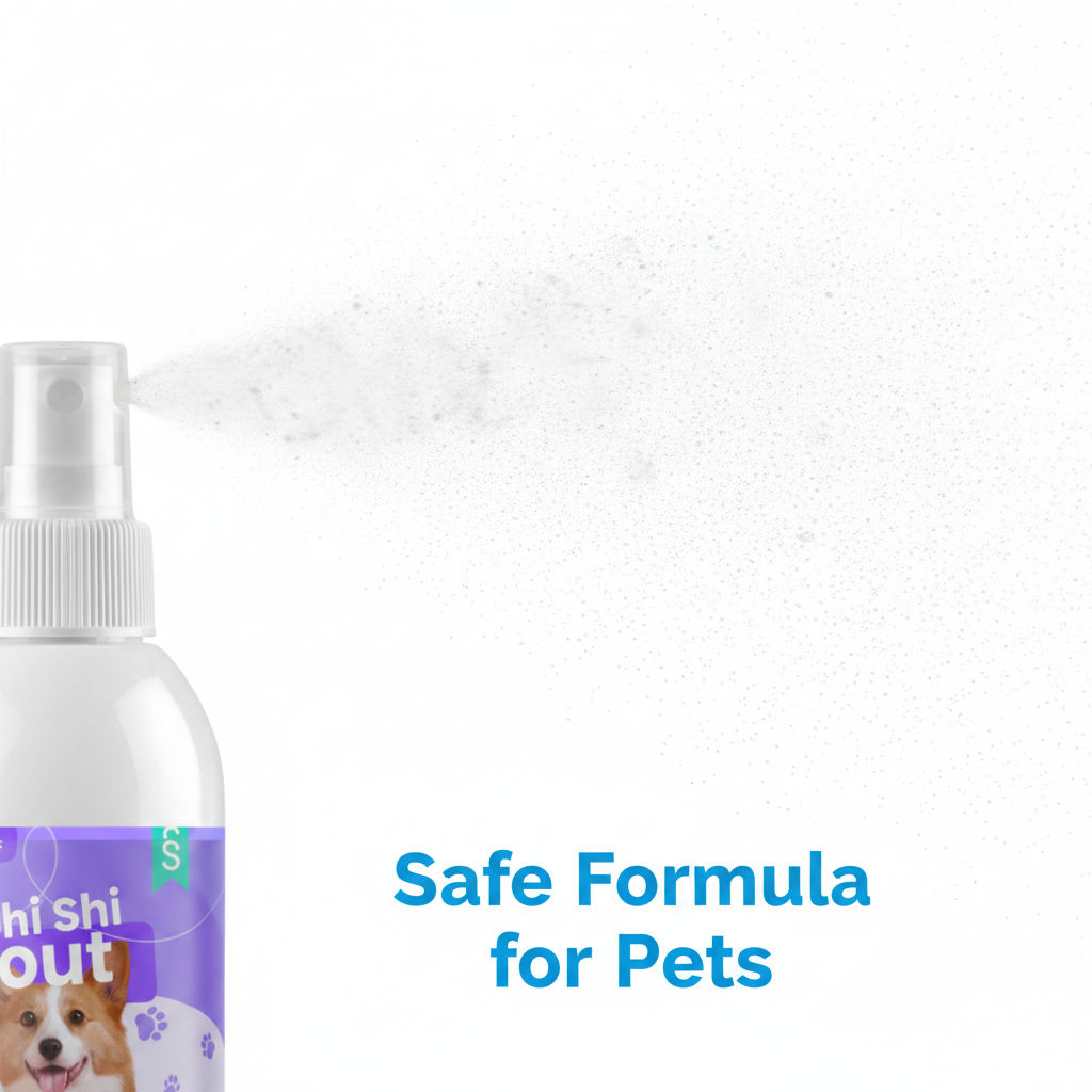Eliminador de Olores para Mascotas en Spray – Sin Baño, Seguro para Perros y Gatos