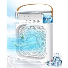 Ventilador Humidificador Portátil USB – Climatizador, Purificador y Luz LED 3 en 1