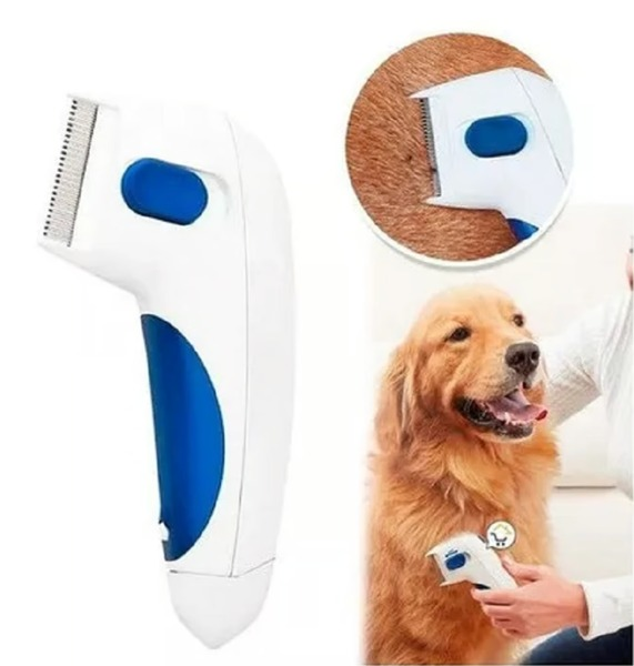 Cepillo Eléctrico Quita Pulgas y Garrapatas para Perros y Gatos