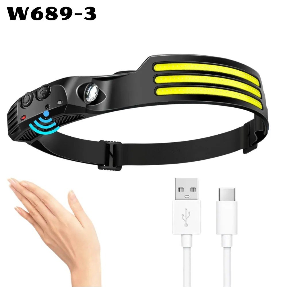 Linterna Minera Frontal LED 3 Bandas — 2x1 Oferta Exclusiva