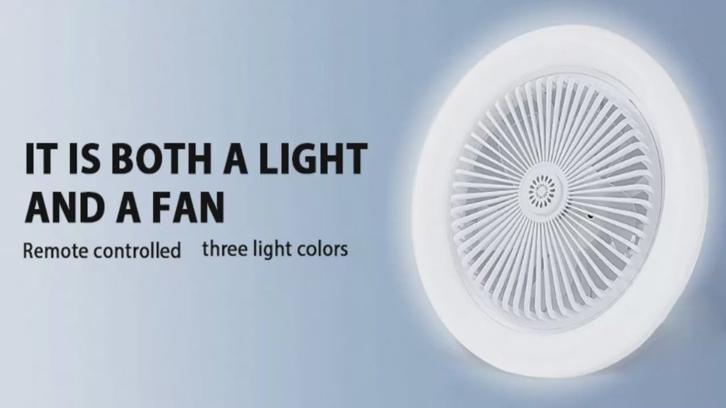 Lámpara Ventilador de Techo 2 en 1 con Control Remoto – LED 30W