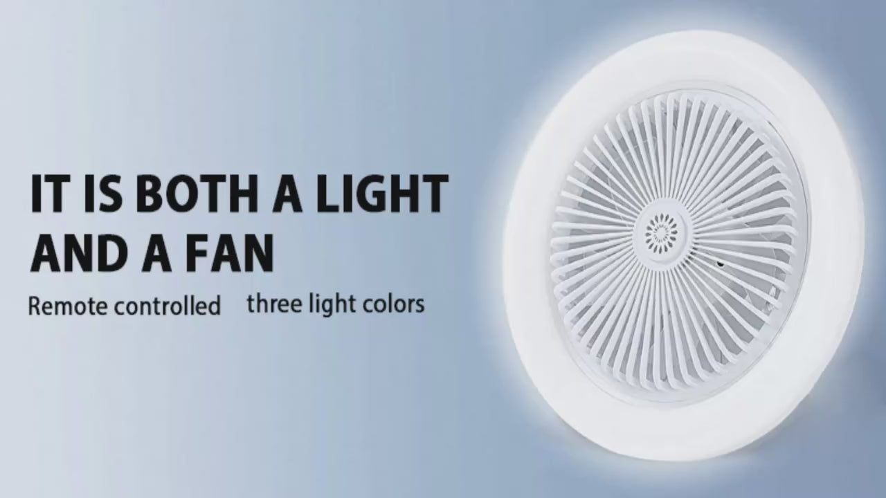Lámpara Ventilador de Techo 2 en 1 con Control Remoto – LED 30W
