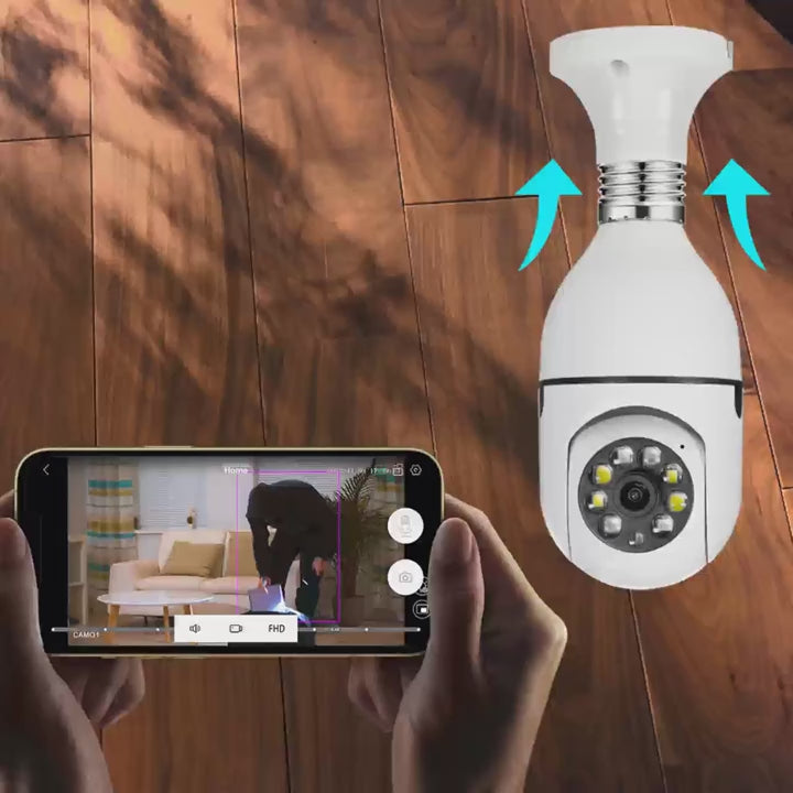 Combo x2🔥 Oferta Especial | 2 Cámaras Bombillo WiFi 360° Full HD por solo $119,900