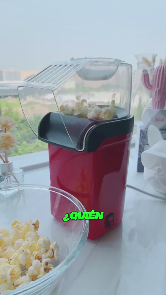 Crispetera Eléctrica de Aire Caliente | Palomitas Sin Aceite