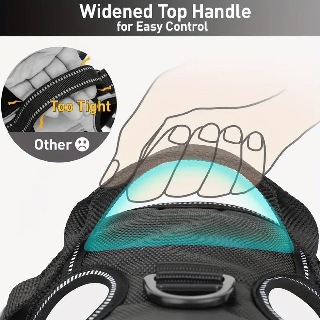 Arnes Collar Perros Grandes Anti Tirones Reflectivo + Correa