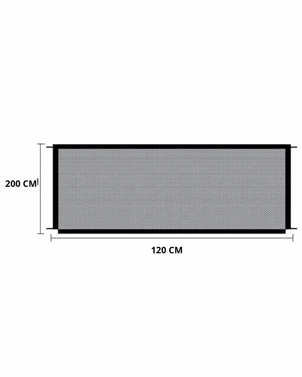 BARRERA MALLA SEGURIDAD MASCOTA BEBE 200 x 120 cm