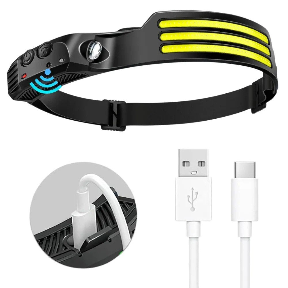 Linterna Minera Frontal LED 3 Bandas — 2x1 Oferta Exclusiva