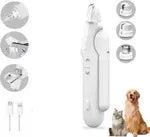 Cortaúñas Eléctrico 2 en 1 para Mascotas – Silencioso y Recargable USB