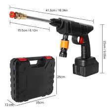 Pistola Hidrolavadora Inalámbrica 48V – 464 PSI, Doble Batería y Accesorios Completos