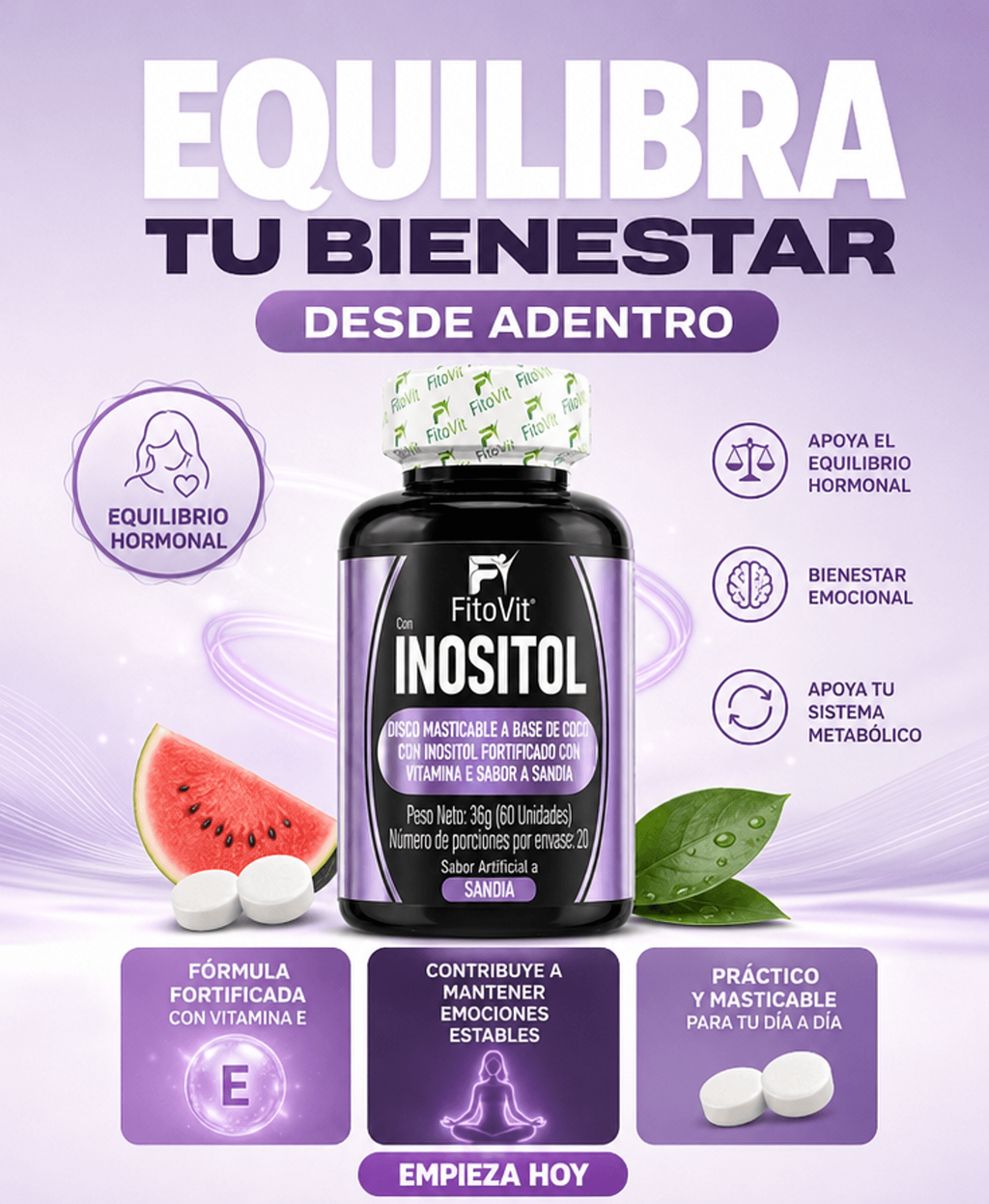 2×1 INOSITOL X100UND SOFTGELS FITOVIT