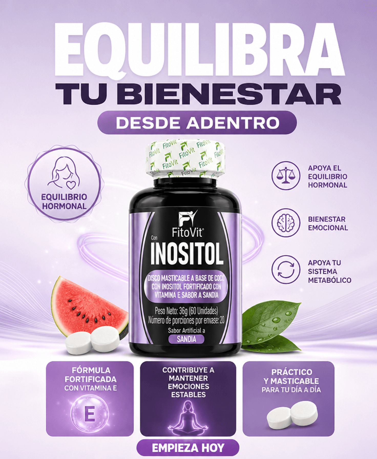 2×1 INOSITOL X100UND SOFTGELS FITOVIT