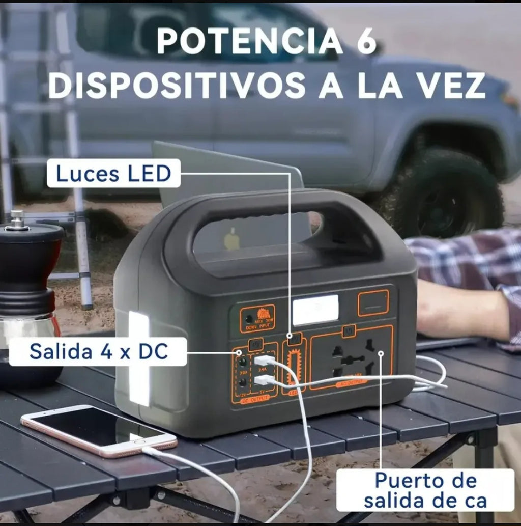 Estación de Energía Solar Portátil EG-008 | 150W Batería Recargable