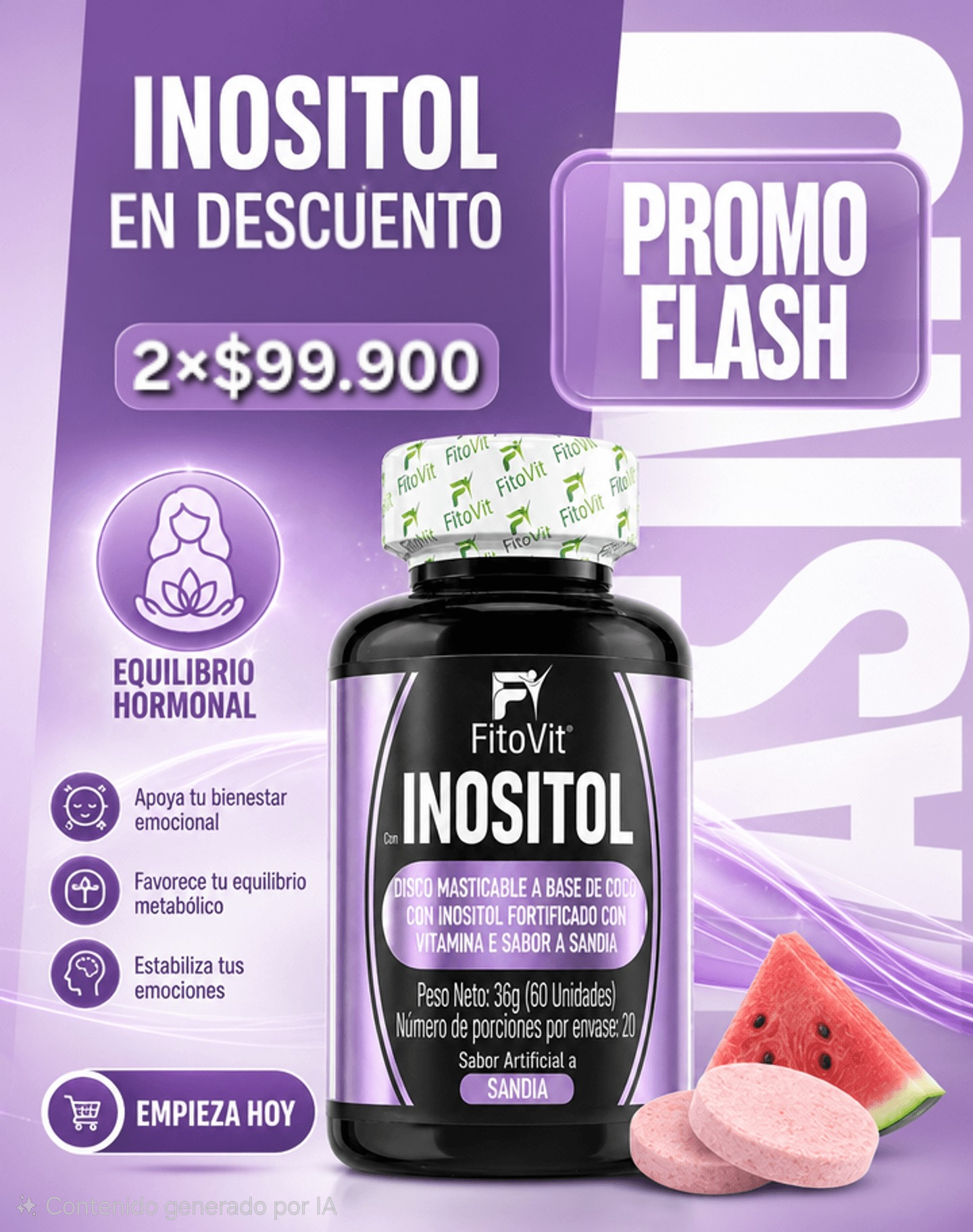 2×1 INOSITOL X100UND SOFTGELS FITOVIT