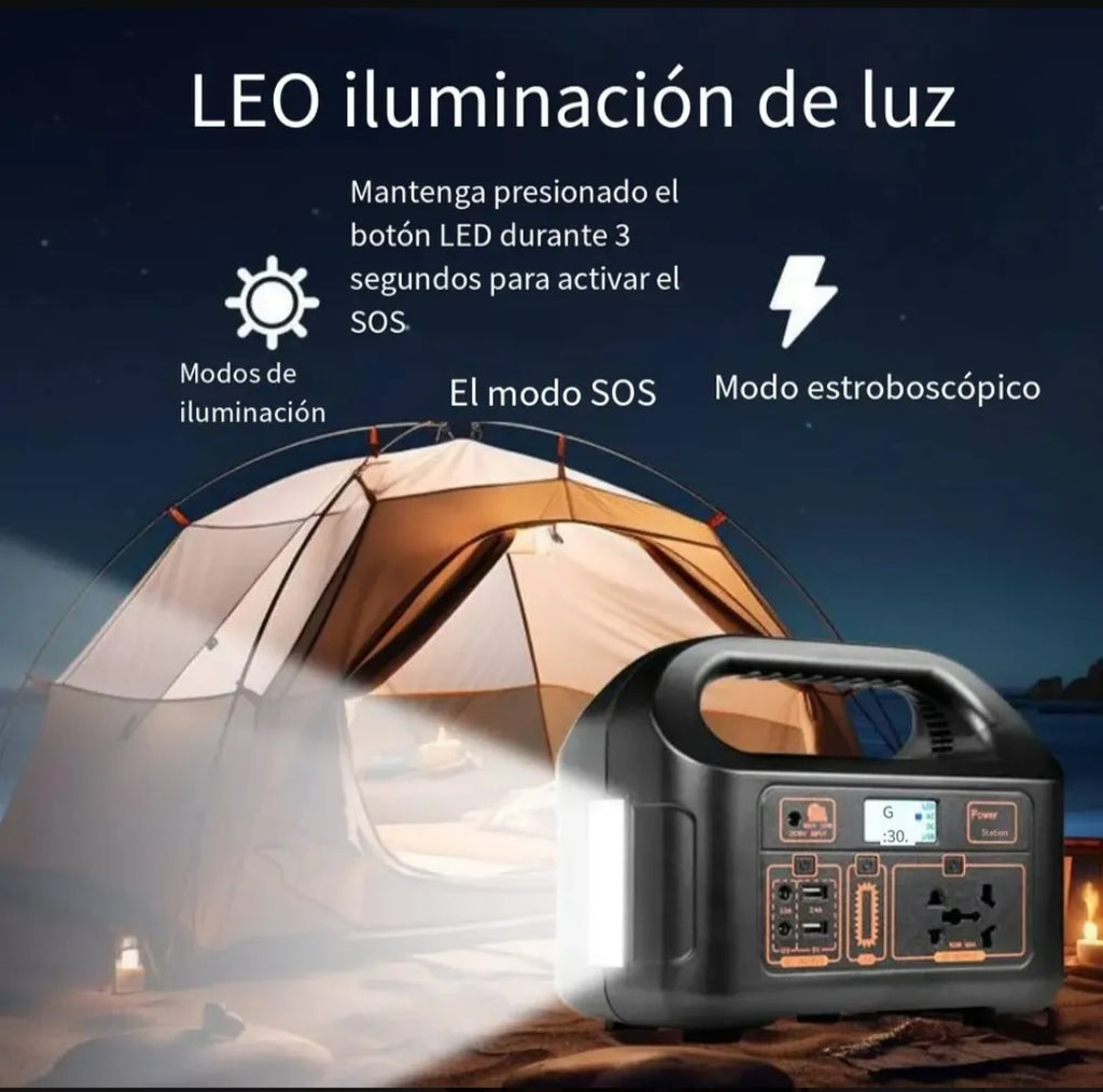 Estación de Energía Solar Portátil EG-008 | 150W Batería Recargable