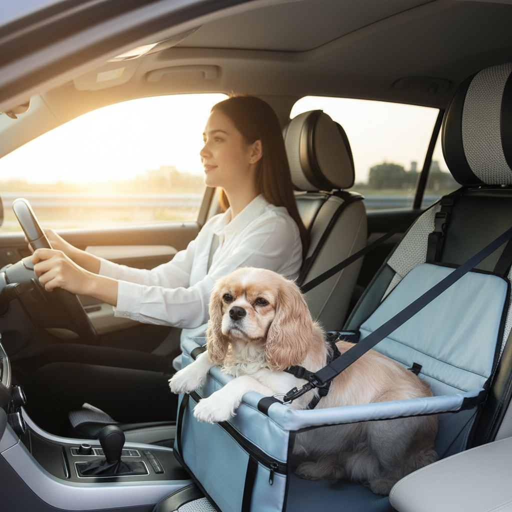 Silla Portátil para Mascotas – Cómoda y Segura para Perros y Gatos
